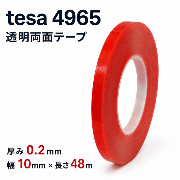 TESA(テサ)　超強力　透明両面テープ　♯4965　10mm幅×48m巻