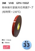 3M　構造用接合テープ　VHB　GPH-110GF　厚み1.1ｍｍ×19ｍｍ幅ｘ33ｍ巻き