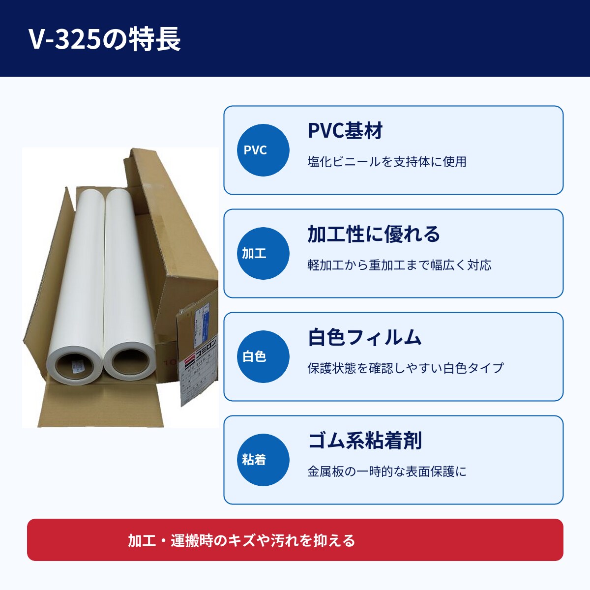 スミロン　V-325　白　0.13×1250mm×50m　2本入り