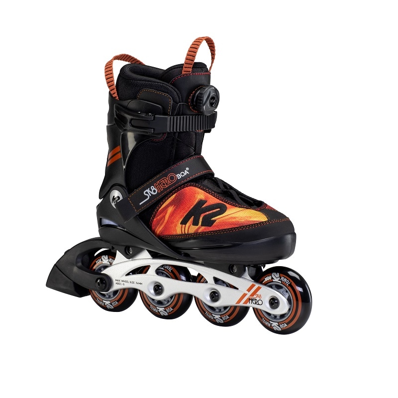 キッズ_SK8 HERO BOA ALU ORANGE SWIRL