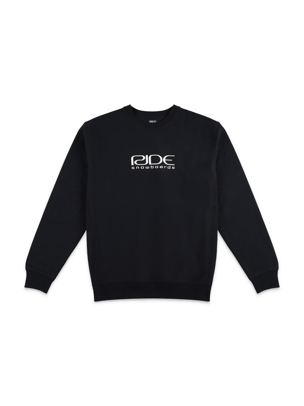 メンズ_RIDE ZERO LOGO CREW SWEATSHIRT BLACK
