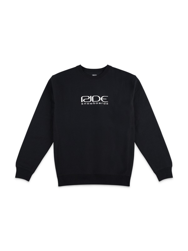 RIDE ZERO LOGO CREW SWEATSHIRT BLACK