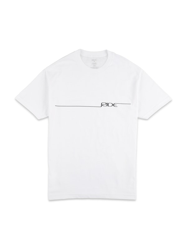 RIDE ZERO LOGO TEE WHITE