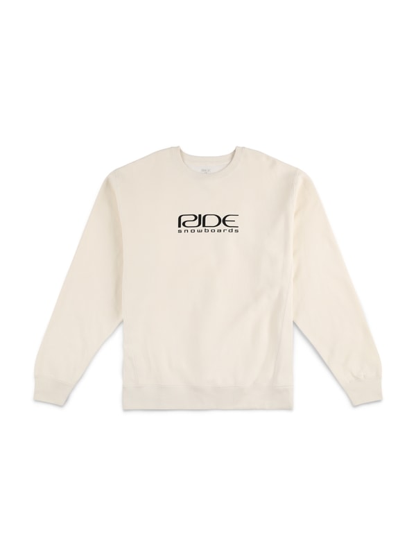 RIDE ZERO LOGO CREW SWEATSHIRT BONE