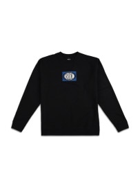 BOX GRAPHIC CREW SWEATSHIRT BLACK