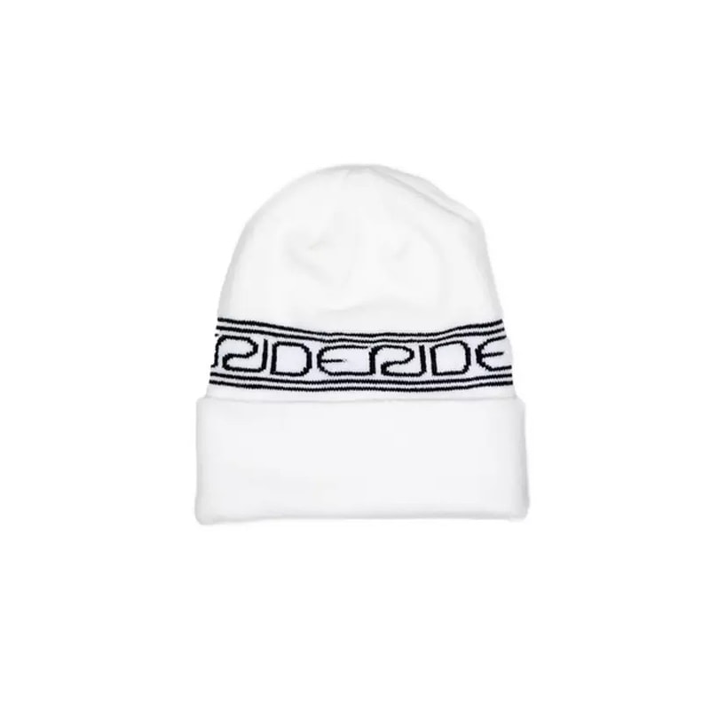 RIDE ZERO LOGO BEANIE WHITE