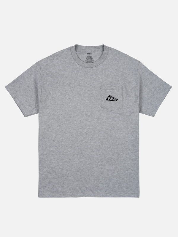RIDE POCKET TEE HEATHER GREY