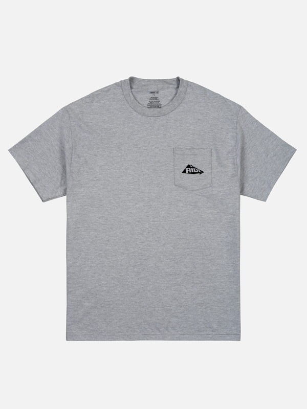 RIDE POCKET TEE HEATHER GREY