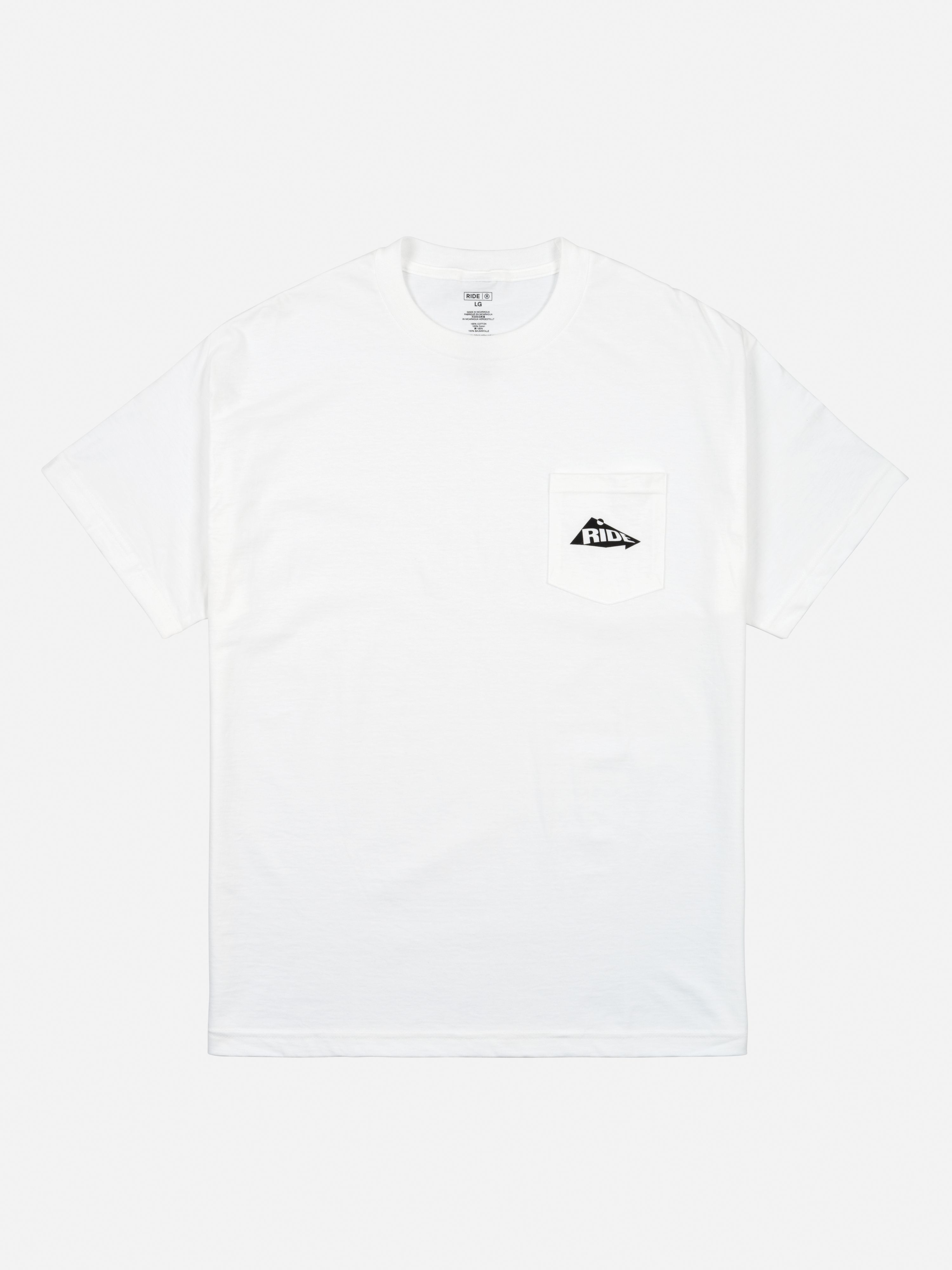 RIDE POCKET TEE WHITE