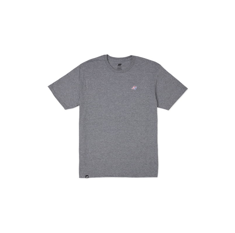 K2 EMBROIDERED T-SHIRT HEATHER GREY M