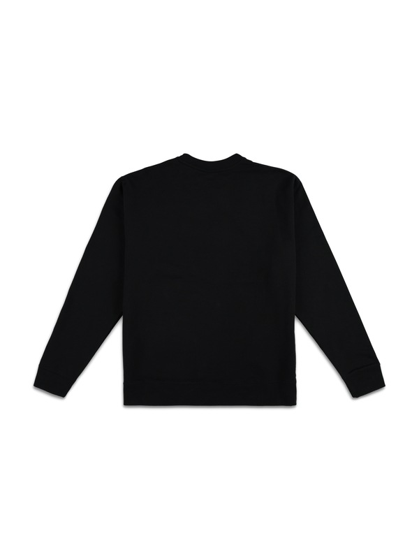 BOX GRAPHIC CREW SWEATSHIRT BLACK