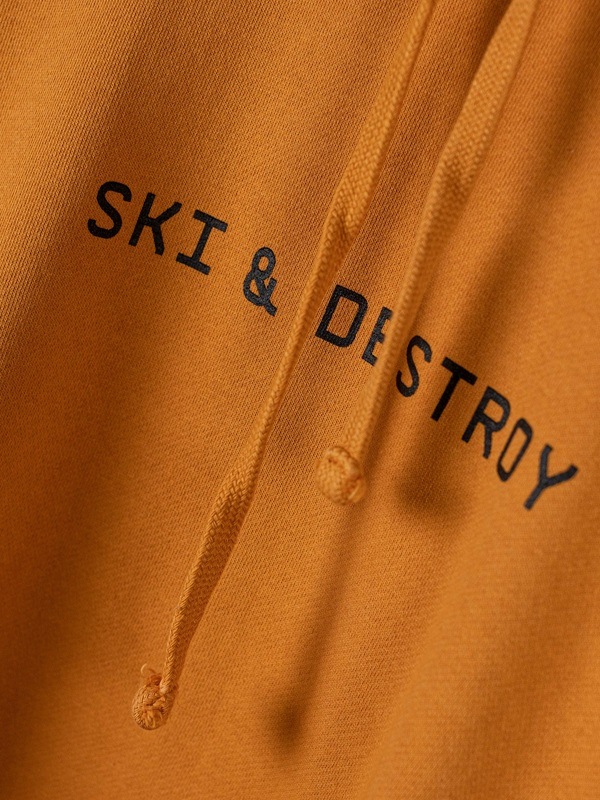 SKI & DESTROY HOODIE BURNT ORANGE