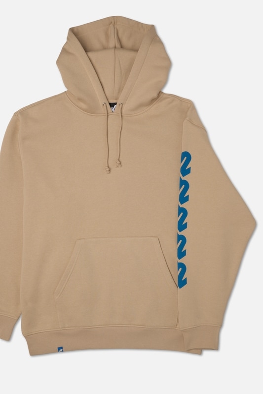 CHAIN LOGO HOODIE TAN