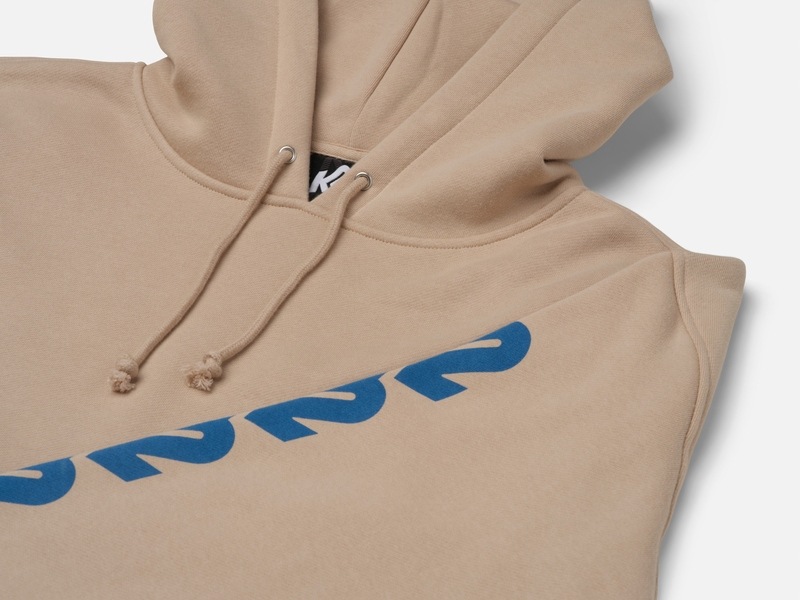 CHAIN LOGO HOODIE TAN