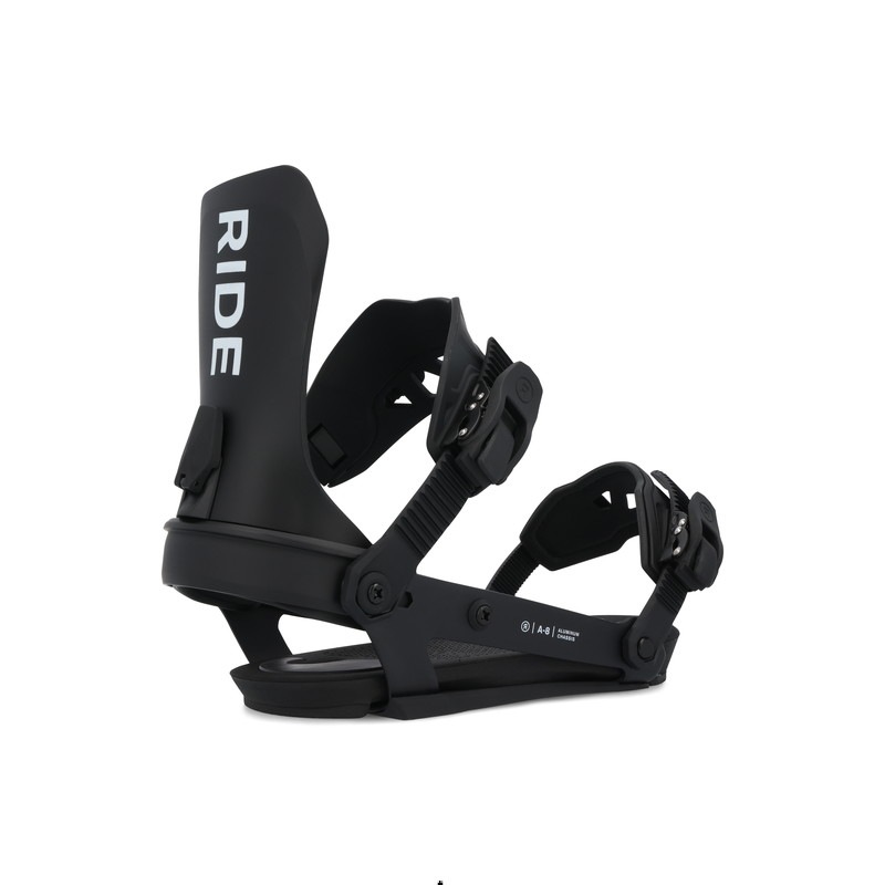 RIDE A-8 Black Snowboard Bindings 2026 | すべての商品 | K2ジャパン
