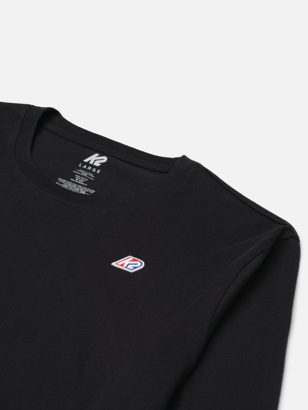 K2 LS EMBROIDERY T-SHIRT BLACK