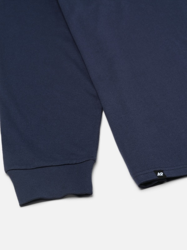 メンズ_K2 LS EMBROIDERY T-SHIRT NAVY