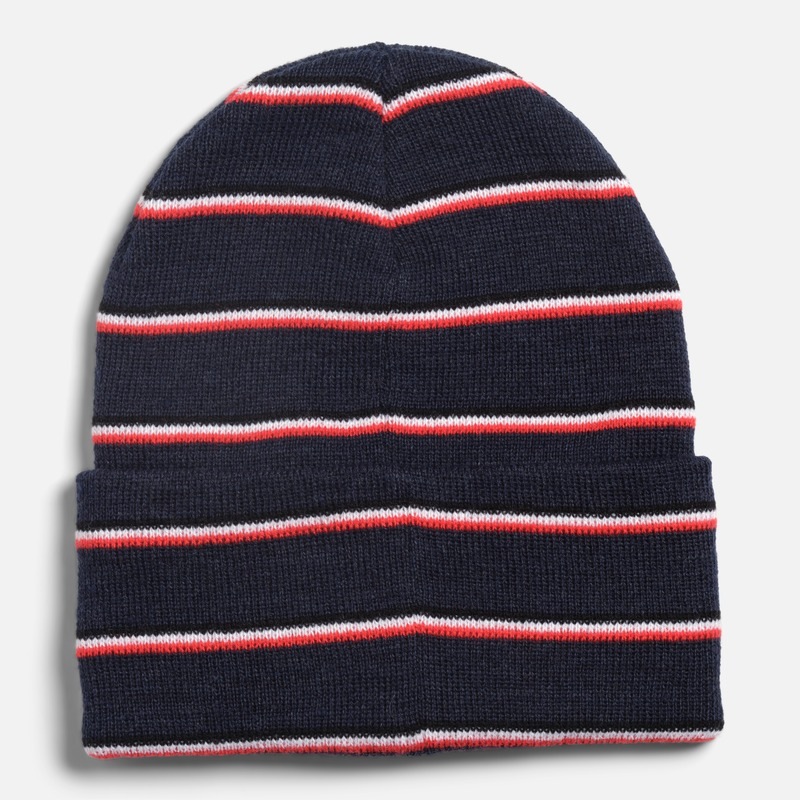 STRIPE BEANIE NAVY