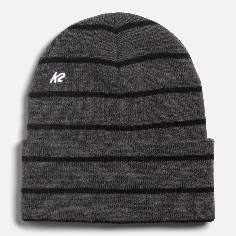 STRIPE BEANIE BLACK