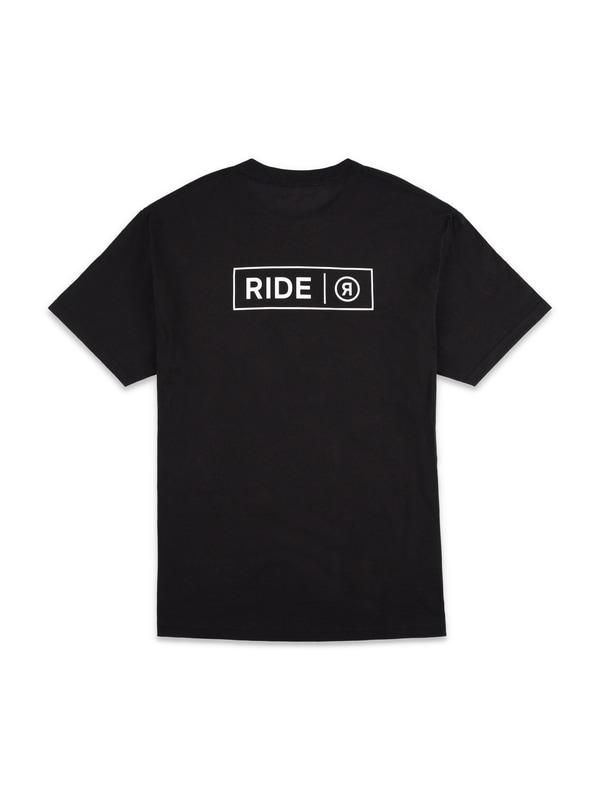 メンズ_RIDE LOGO TEE BLACK