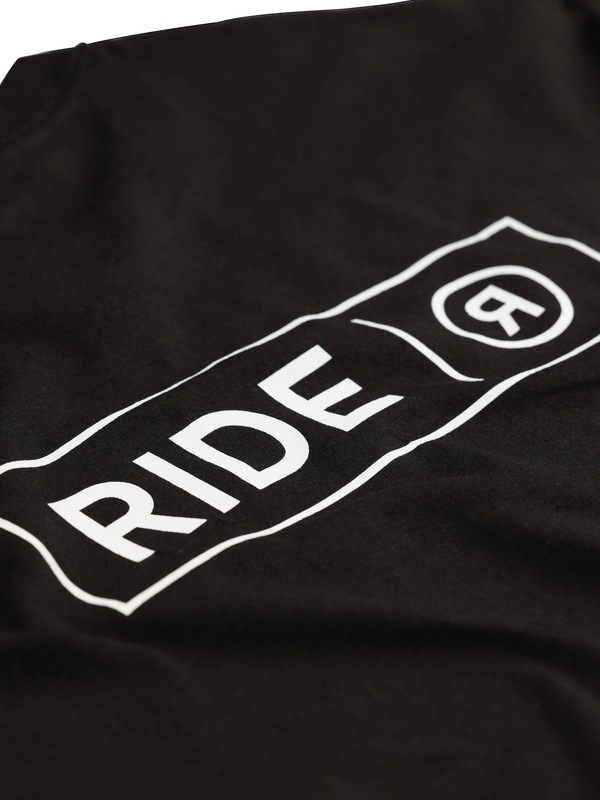 メンズ_RIDE LOGO TEE BLACK
