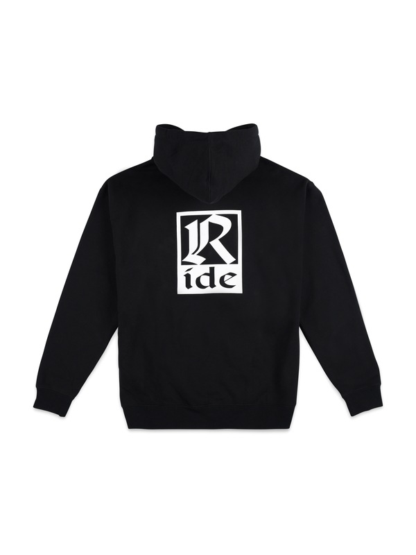 メンズ_RIDE OLD ENGLISH HOODY BLACK