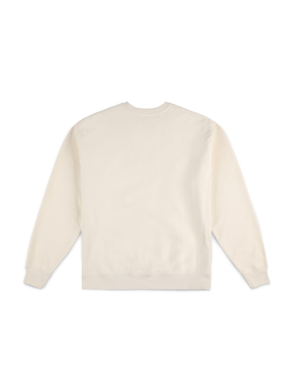 RIDE ZERO LOGO CREW SWEATSHIRT BONE