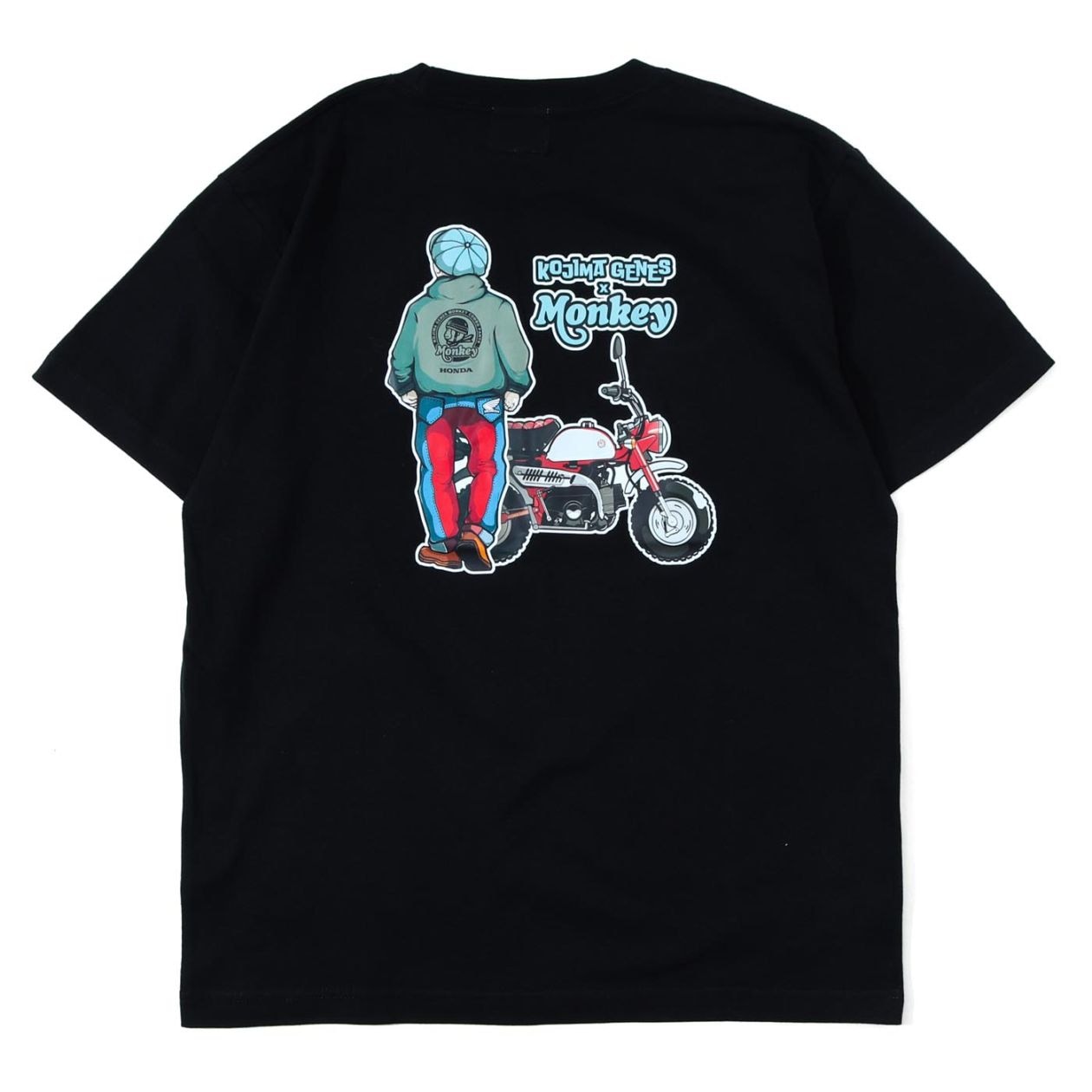 honda collab monkey combo t-shirt black / ホンダコラボ
