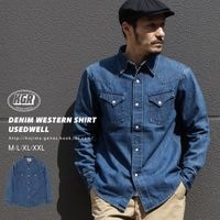 Denim Western Shirt Usedwell by KGR / ǥ˥०󥷥 桼ɥ by KGR