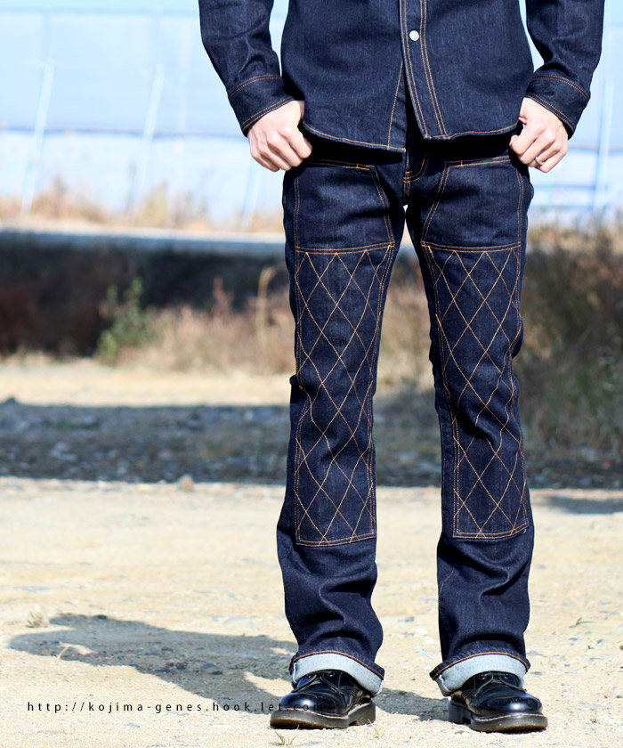 ケブラーストレッチダブルニーブーツカットジーンズ ジーンズ 児島ジーンズ 公式サイト 国産 デニム ジーンズ