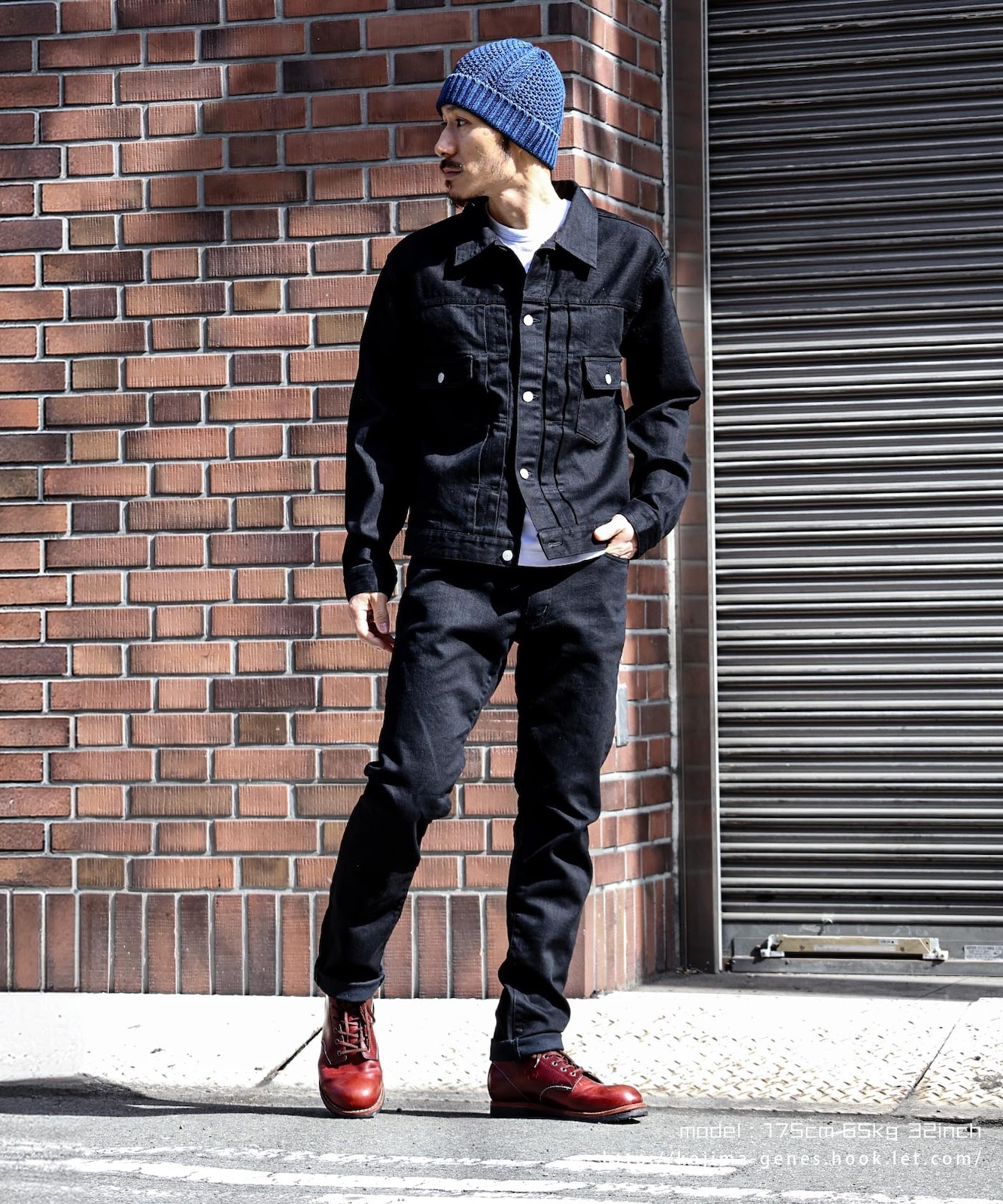 stretch black slim denim / ストレッチブラックスリムデニム