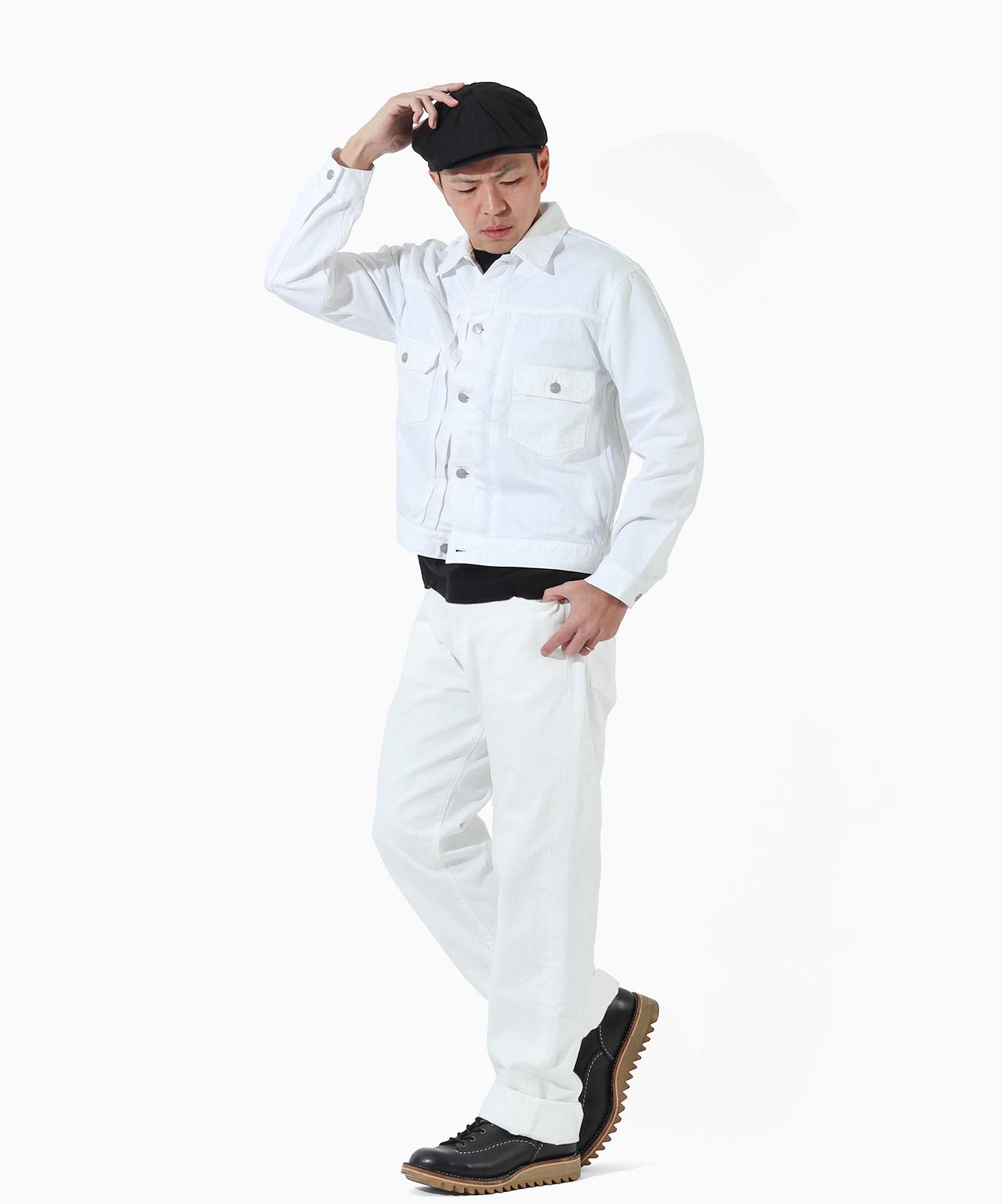ジェムソン2種類＋白角セット 9oz Zimbabwe White Denim Jacket 2nd Type / 9oz ジンバブエ ホワイト