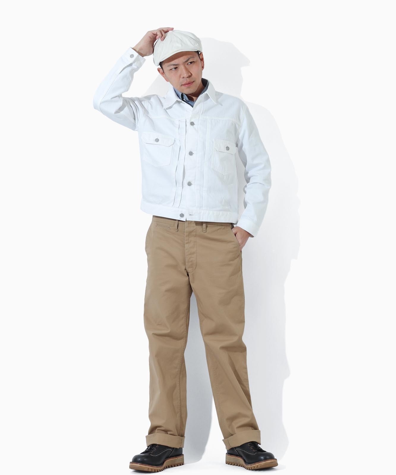 9oz Zimbabwe White Denim Jacket 2nd Type / 9oz ジンバブエ ホワイト