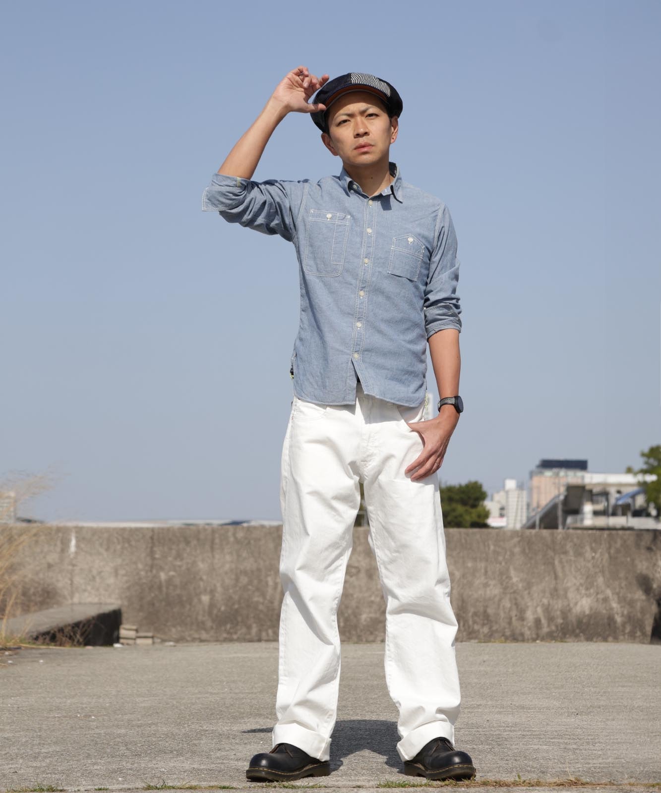9oz Zimbabwe White Denim Wide / 9oz ジンバブエ ホワイトデニム