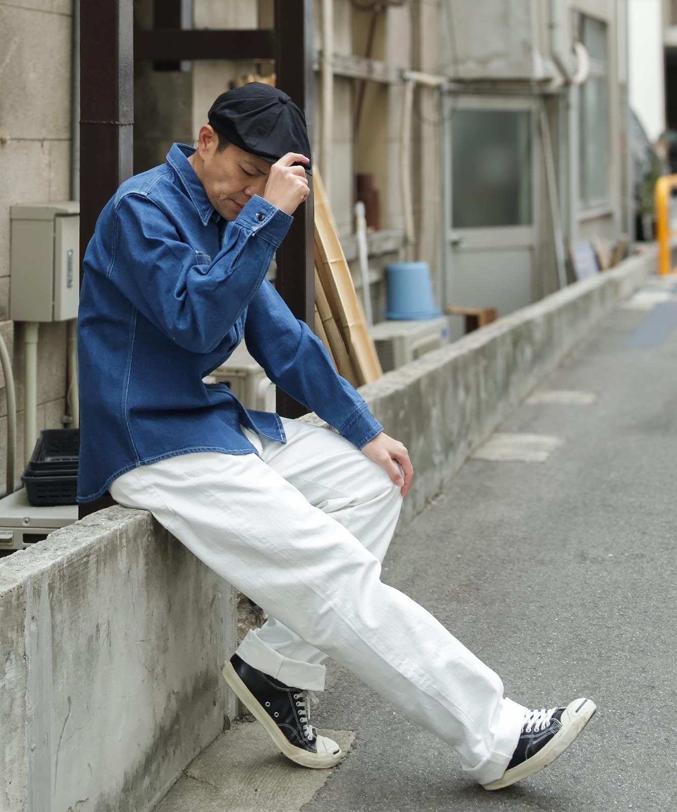 9oz Zimbabwe White Denim Wide / 9oz ジンバブエ ホワイトデニム