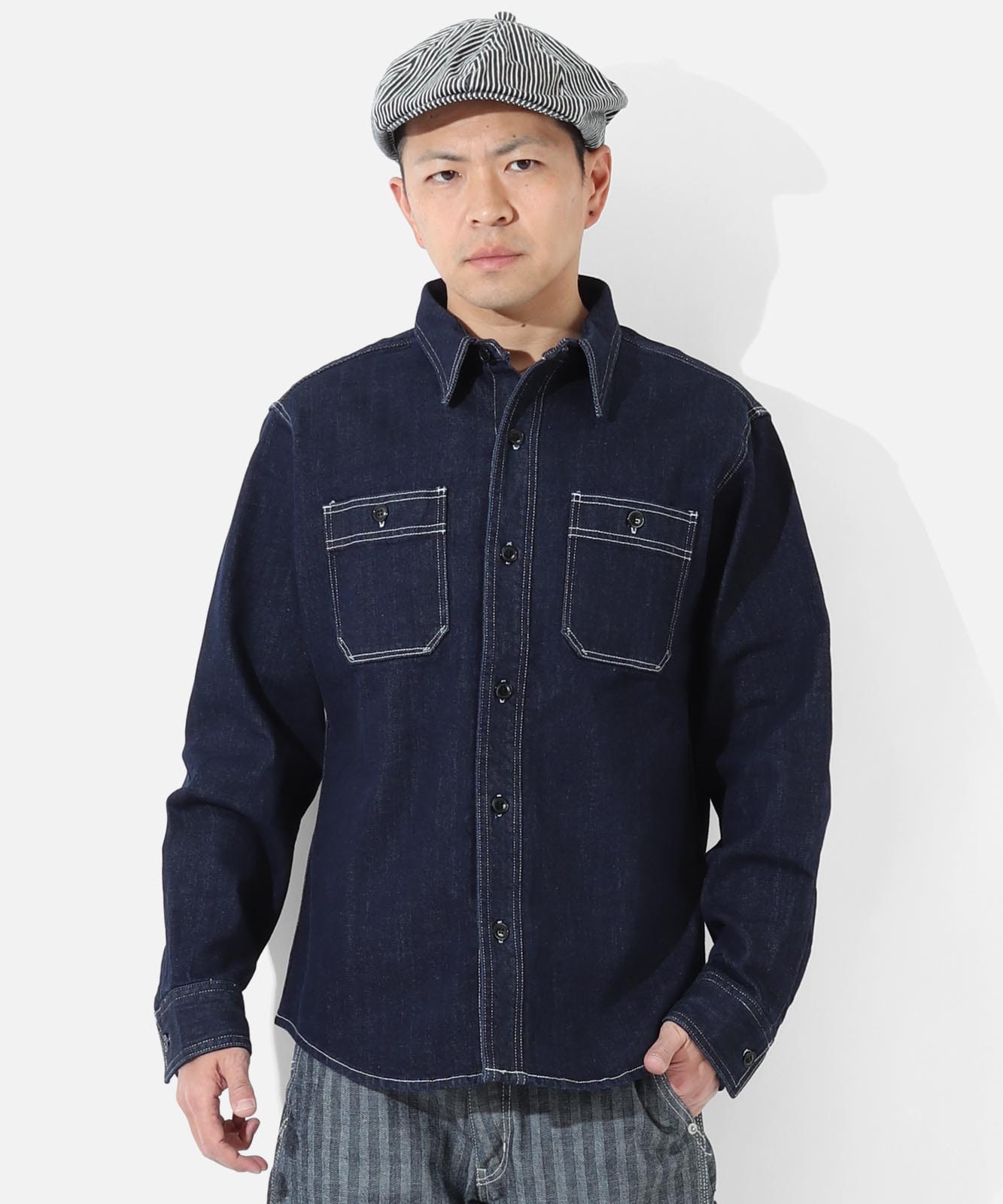 12oz Selvedge Denim Work Shirt by KGR / 12oz セルビッチ デニム