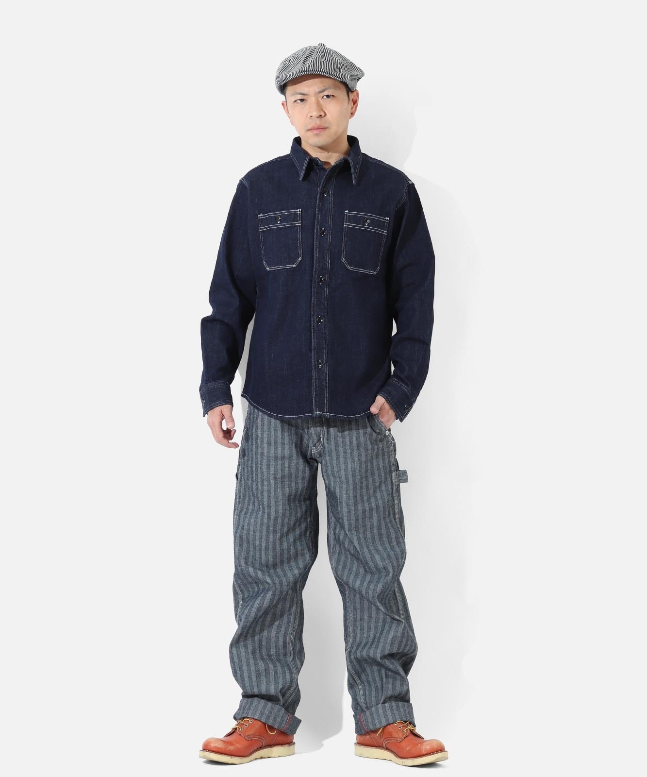 12oz Selvedge Denim Work Shirt by KGR / 12oz セルビッチ デニム