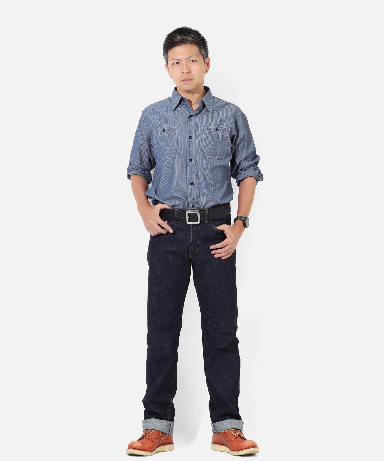 14oz Selvedge Straight Denim Button Fly / 14ozセルビッチ