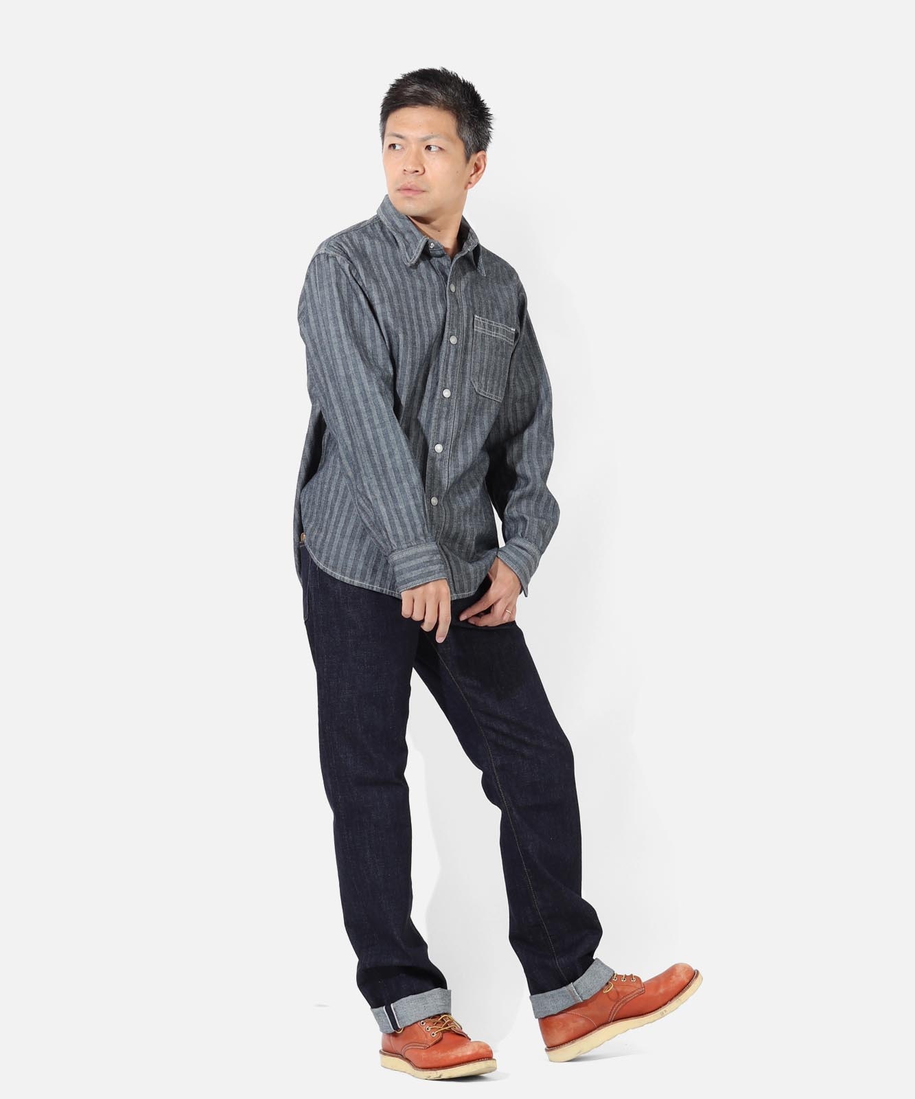 14oz Selvedge Straight Denim Button Fly / 14ozセルビッチ