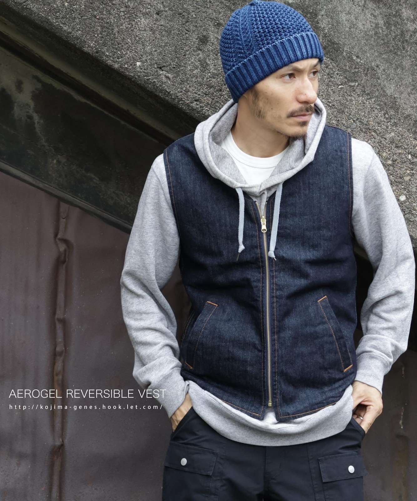 aerogel reversible vest by KGR / エアロゲルリバーシブルベスト by