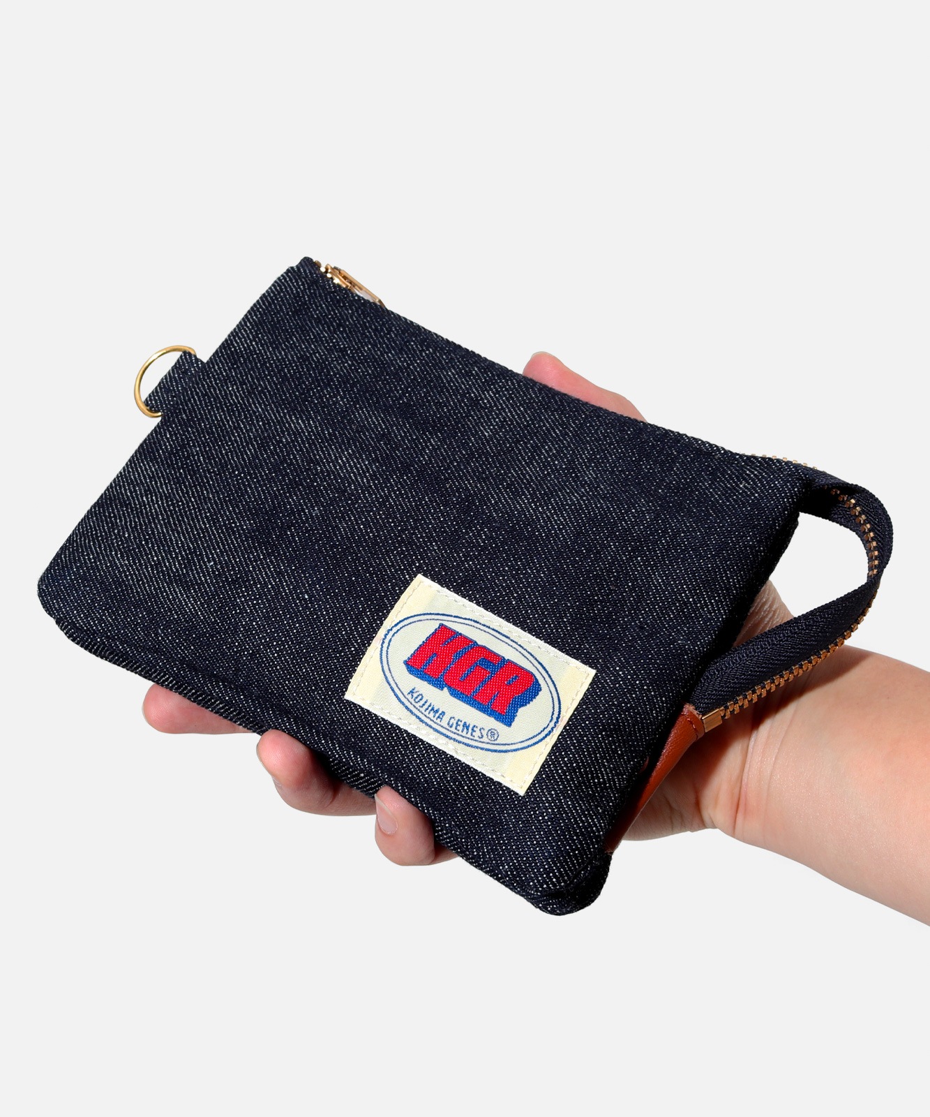 Selvedge Denim Pouch L Size by KGR / セルビッチデニムポーチ Lサイズ by KGR