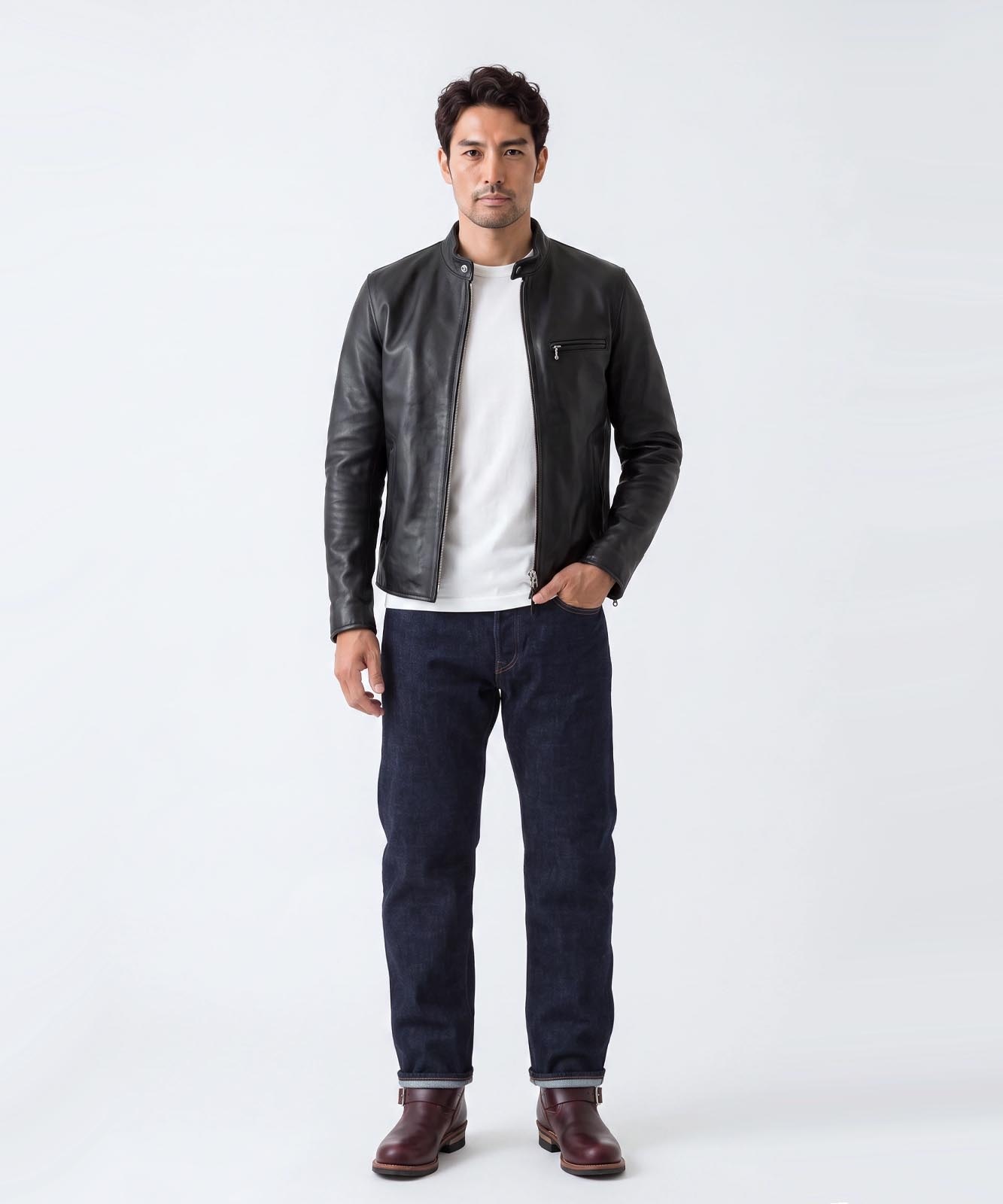 14oz Selvedge Straight Denim Button Fly / 14oz セルビッチ ストレート デニム ボタンフライ