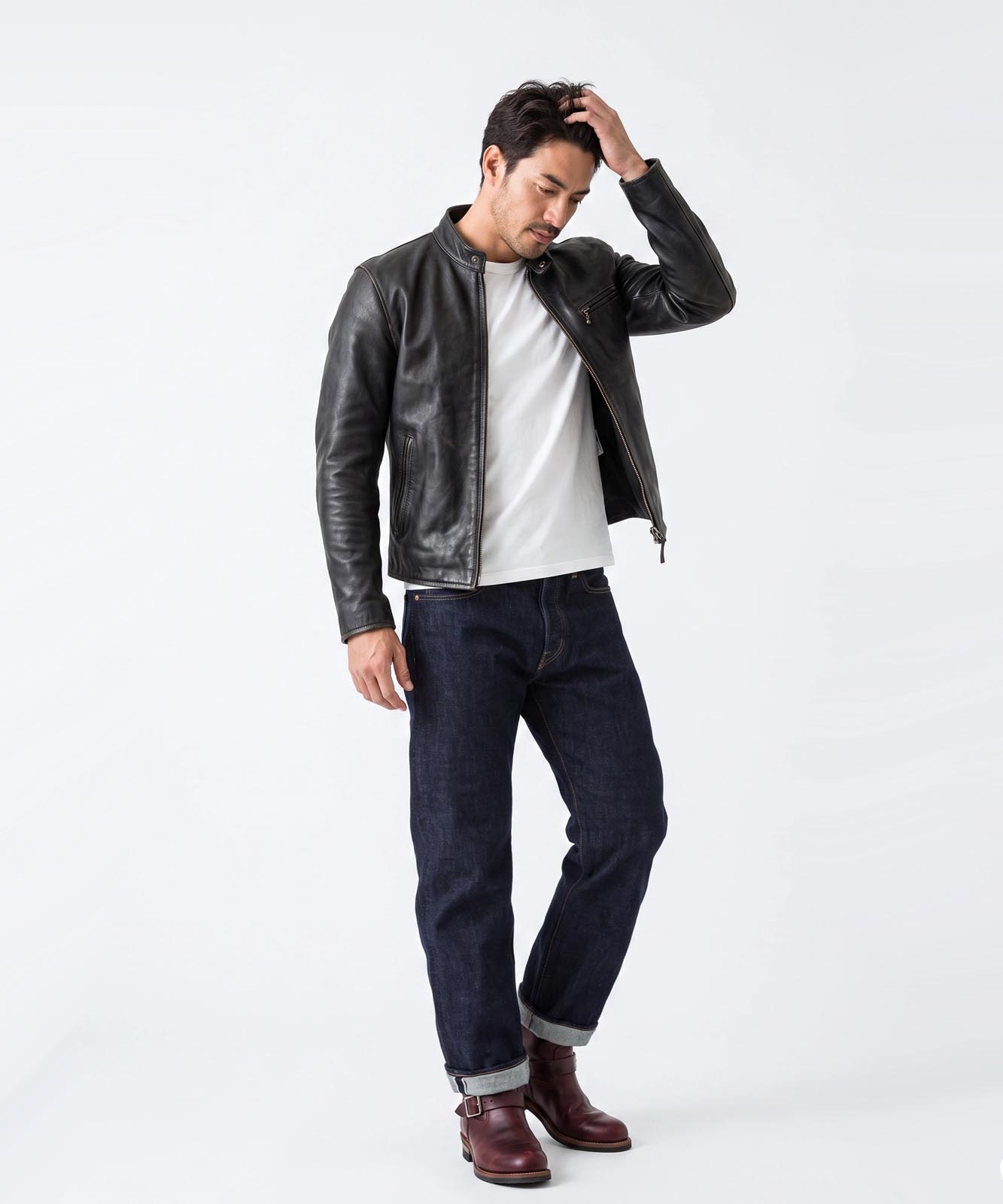 14oz Selvedge Straight Denim Button Fly / 14oz セルビッチ ストレート デニム ボタンフライ