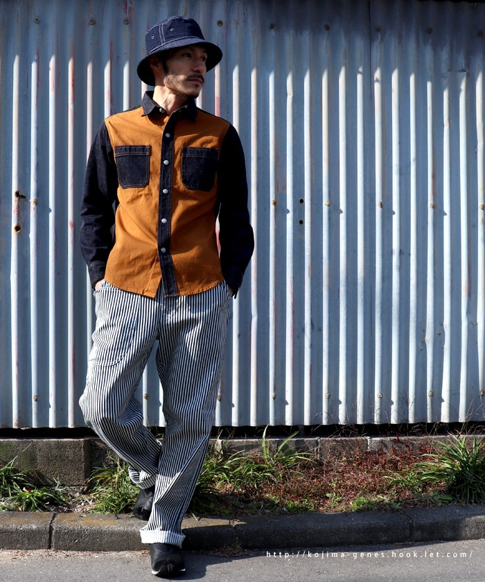 Fujikinbai Combo Work Shirt / 富士金梅コンボワークシャツ | Tops