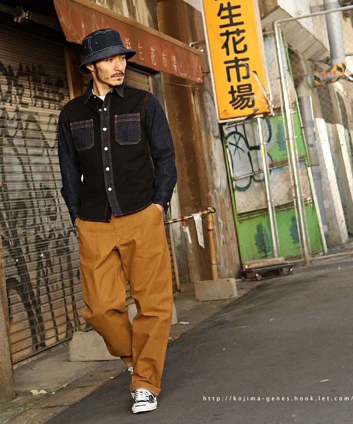 Fujikinbai Combo Work Shirt / 富士金梅コンボワークシャツ
