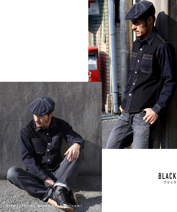 Fujikinbai Combo Work Shirt / 富士金梅コンボワークシャツ | Tops