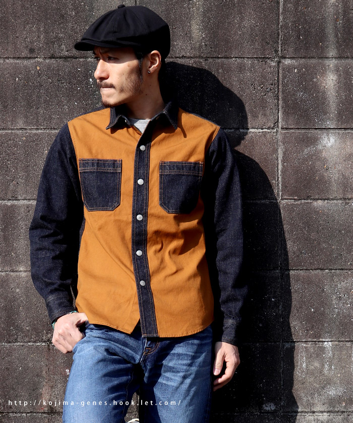 Fujikinbai Combo Work Shirt / 富士金梅コンボワークシャツ | Tops