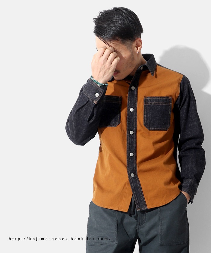 Fujikinbai Combo Work Shirt / 富士金梅コンボワークシャツ | Tops