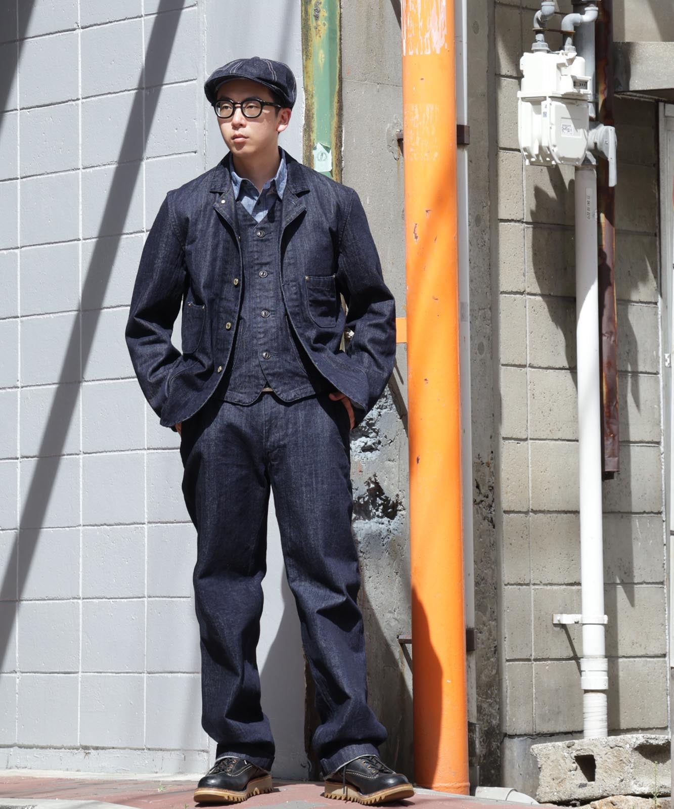 Denim & Wabash Trousers / デニム＆ウォバッシュ トラウザーパンツ