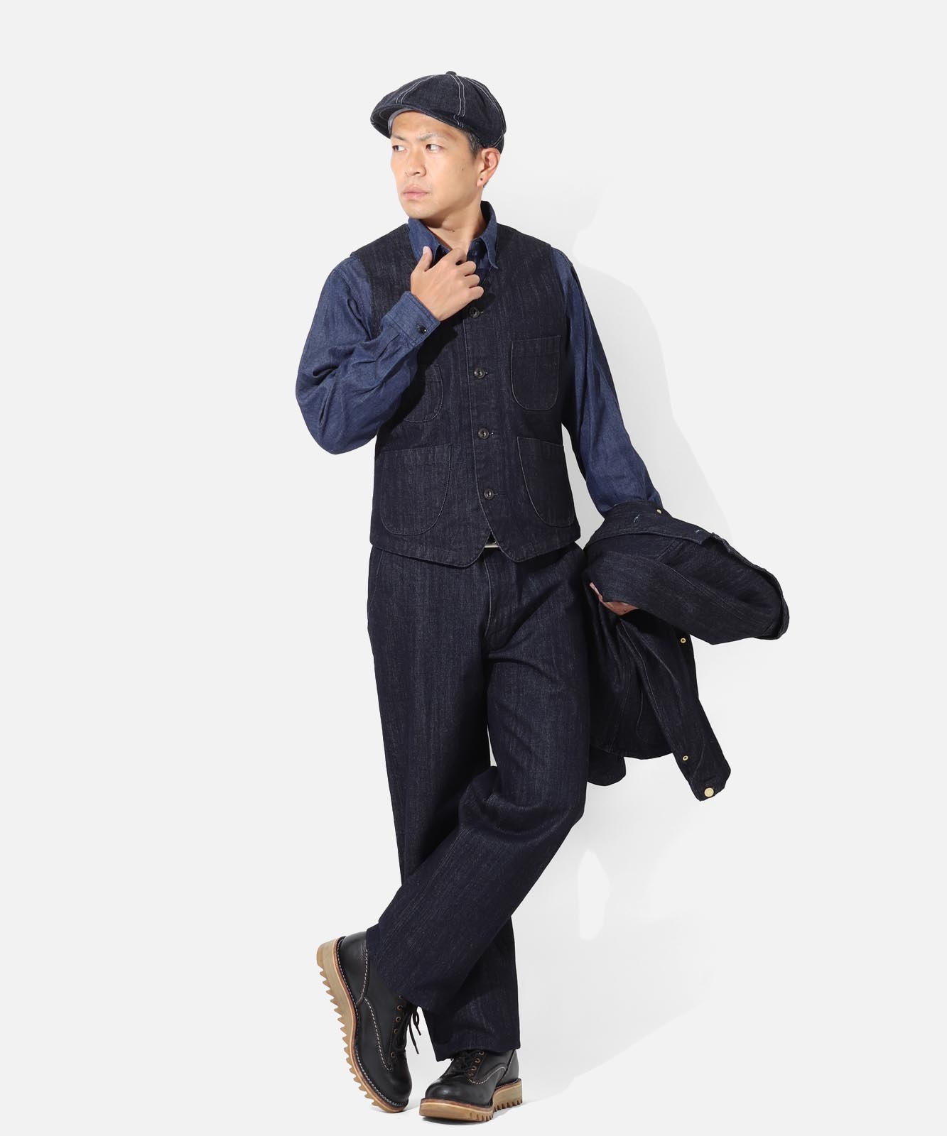 Denim & Wabash Trousers / デニム＆ウォバッシュ トラウザーパンツ